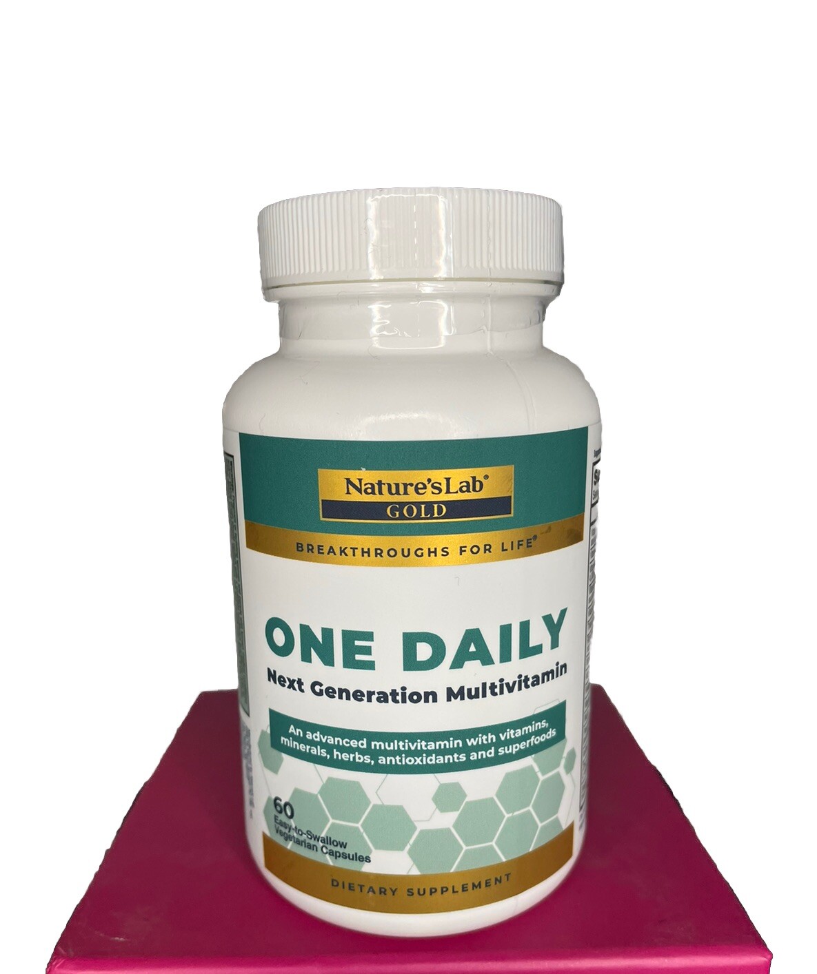 Natures Lab One Daily Multivitamin 60 Vegetarian Capsules Advanced w Superfoods