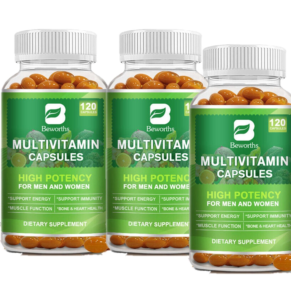Unisex Multivitamin Capsules- Daily Immune Support with Vitamins & Minerals