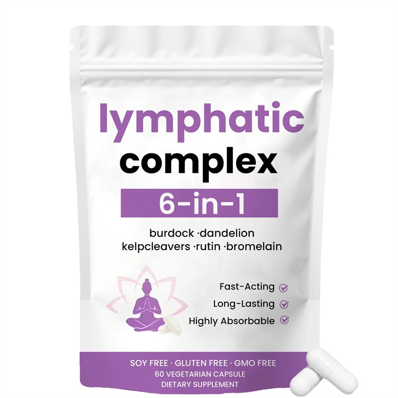 6-in-1 Lymphatic Complex,Lymphatic Drainage Supplements|Herbal Blend
