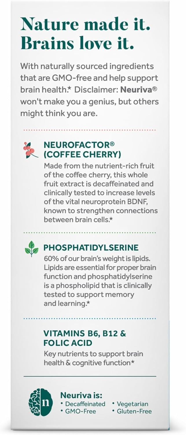 Schiff Neuriva Plus Brain Performance 30 Capsules Exp 10/27
