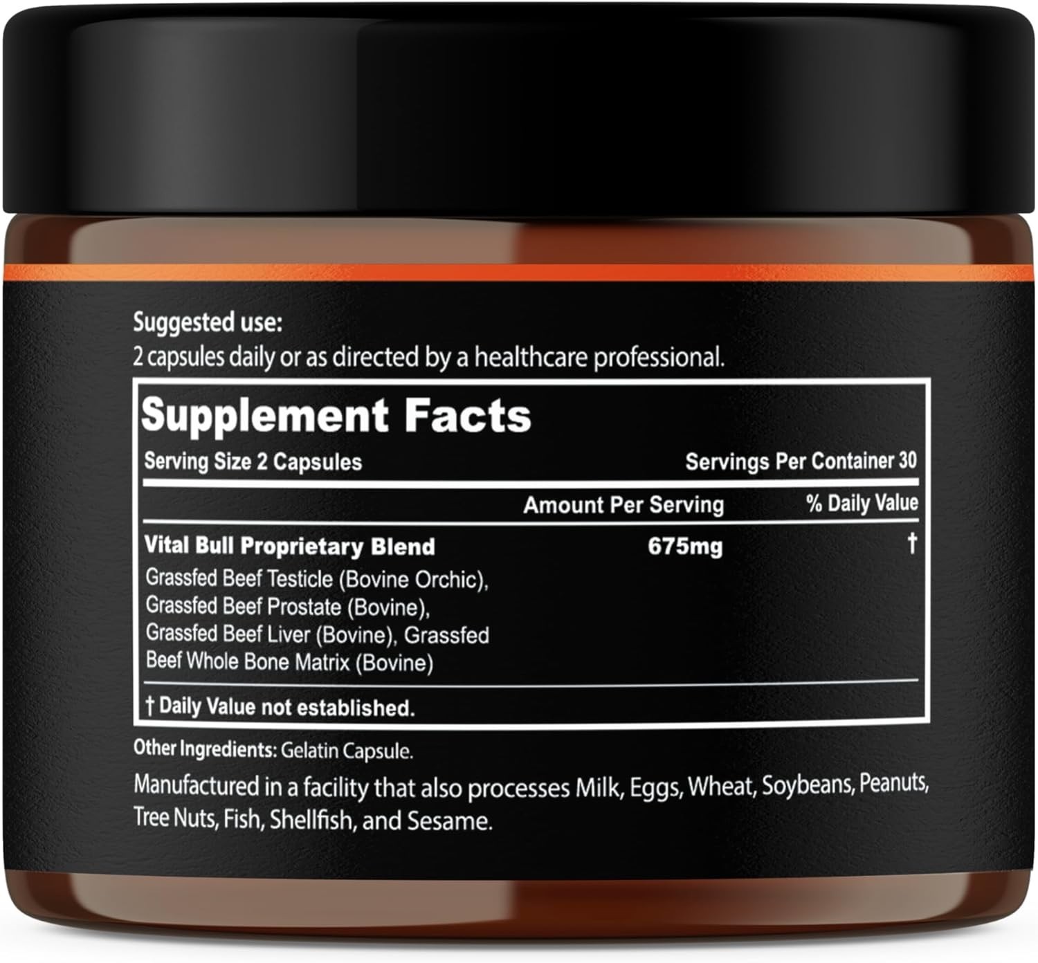Lonvera Vital Bull Beef Organ Supplement for Men – Grass Fed Organs (BRANDED)