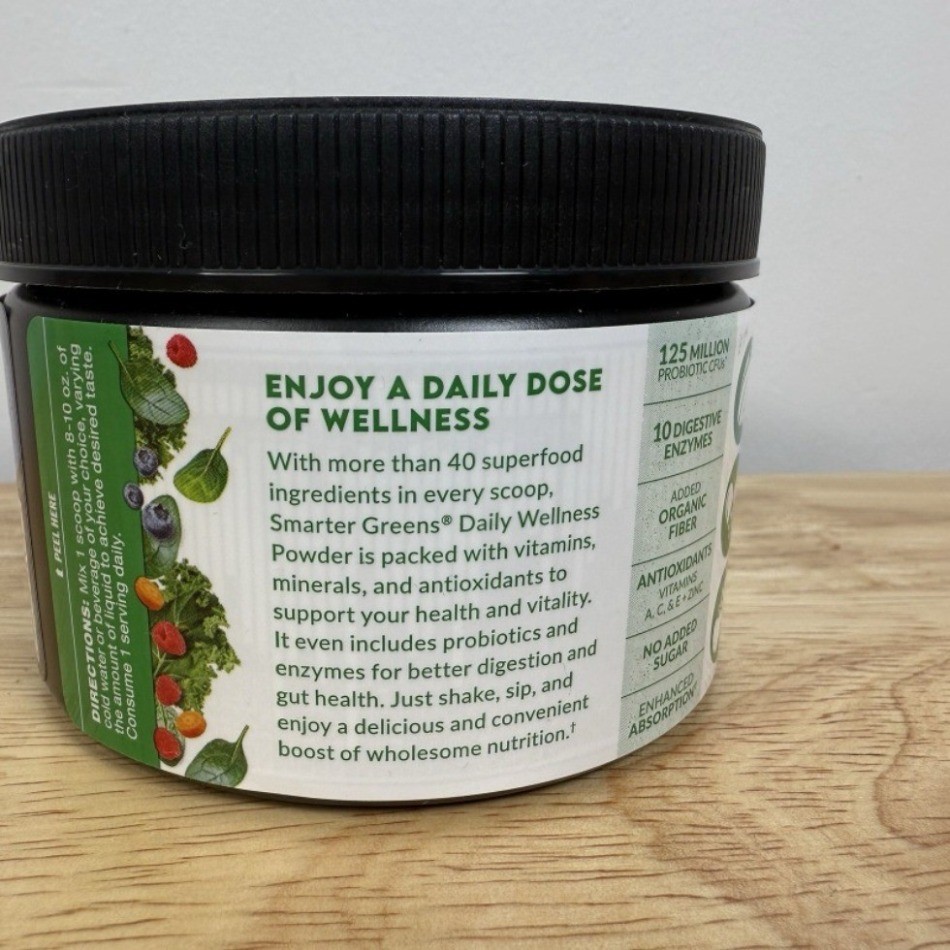 Force Factor Smarter Greens Powder Superfood Blend Daily Wellness