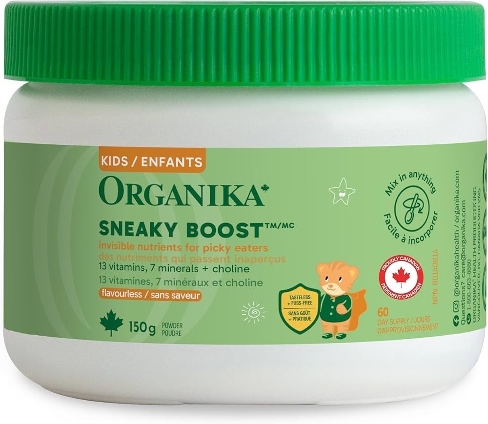 Organika Sneaky Boost Kids-Vitamins + Minerals-2 Pack – 150g Each