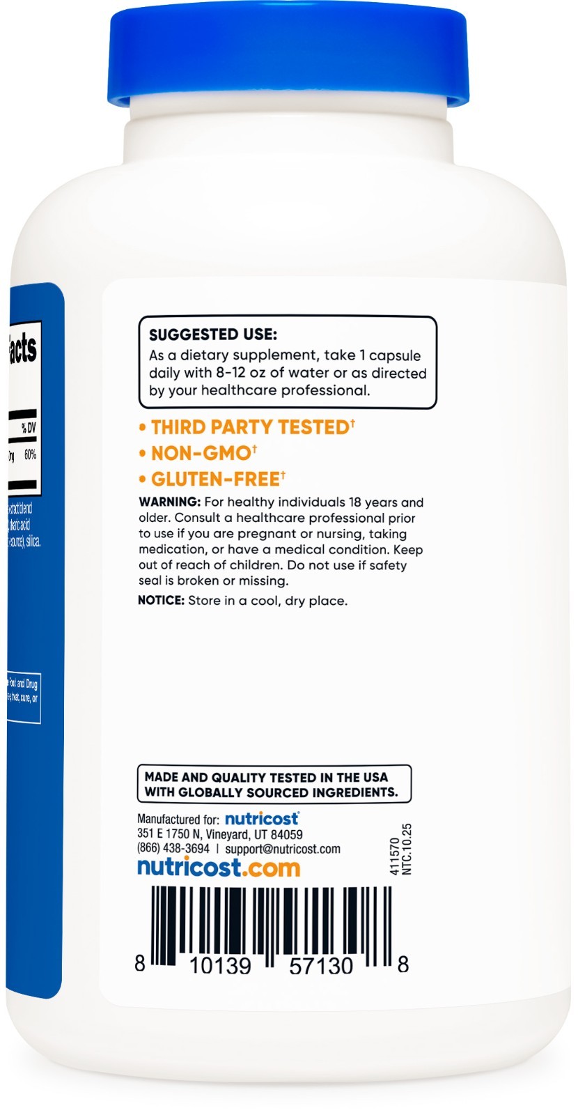 Nutricost Magnesium Complex 250mg, 240 Capsules – Gluten Free and Non-GMO
