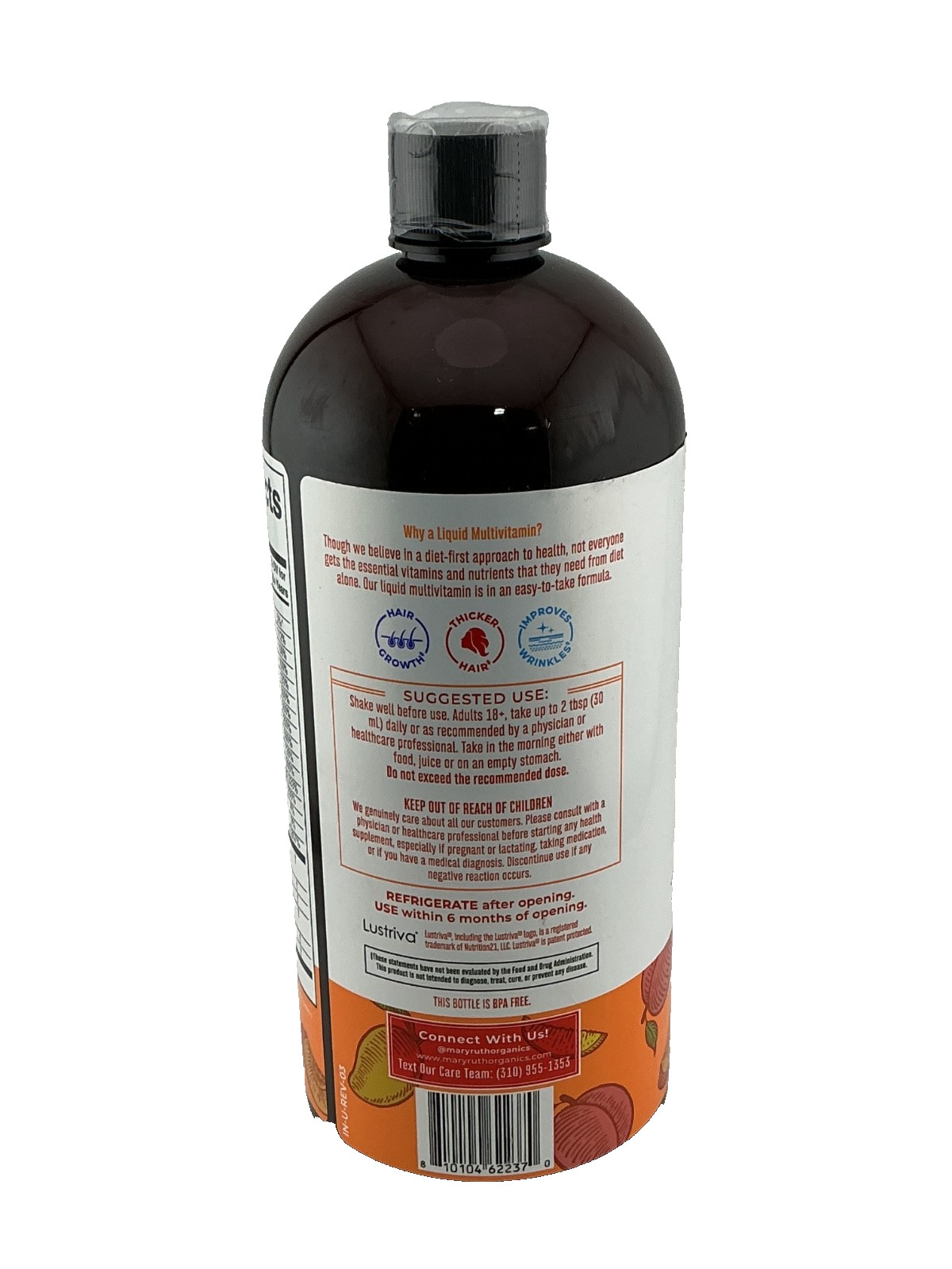 4X Mary Ruth’s Liquid Multivitamin Morning +Hair Growth 30oz Sealed! Best By