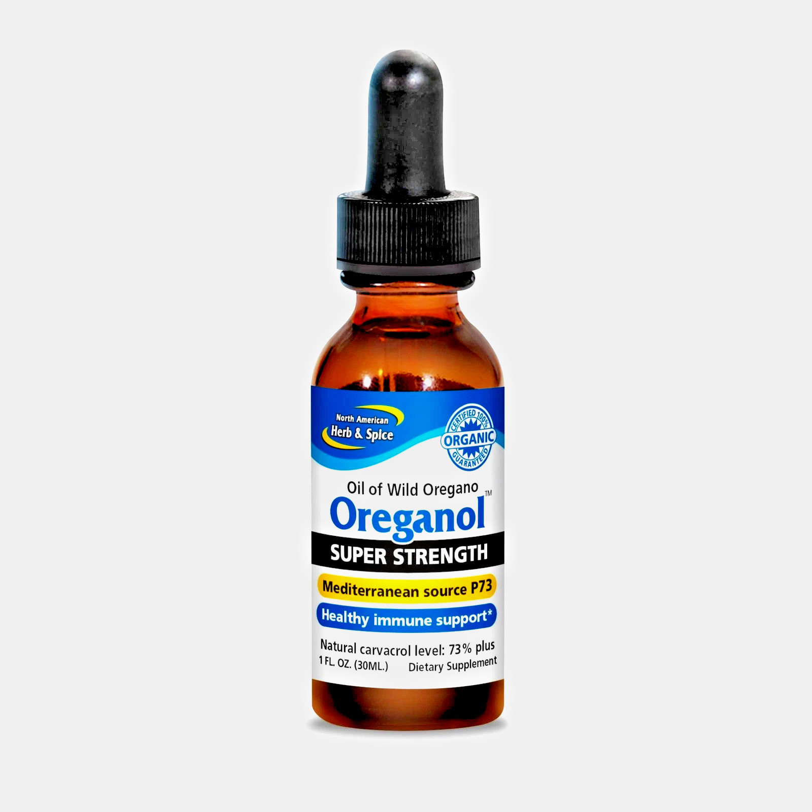 OREGANOL Oil of Oregano P73 SUPER STRENGTH 1 FL Oz North American Herb and Spice