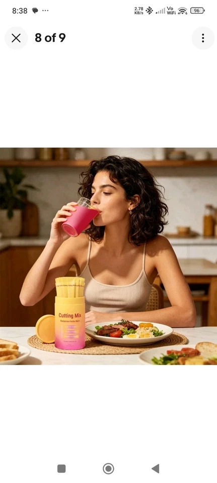 Cutting Drink Mix – Berberine+Yerba Mate, Boost Metabolism Gut Health Supplement