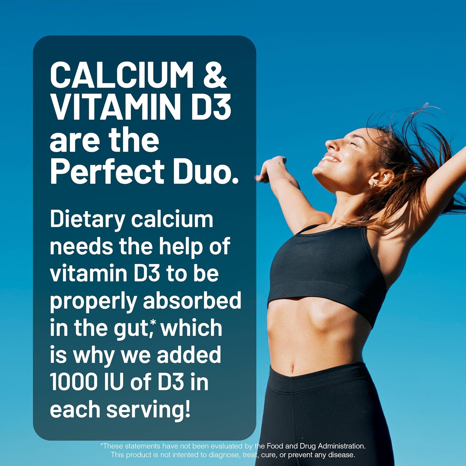 High-Purity, All-Natural Calcium 1250Mg + Vitamin D3 1000IU + Organic MCT Coc…