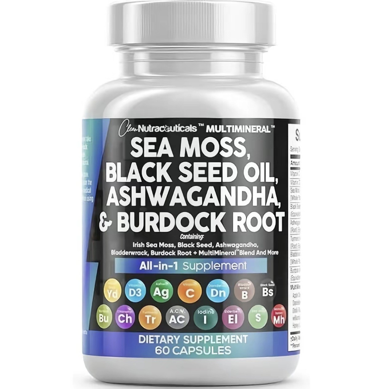 Sea Moss 3000Mg Black Seed Oil 2000Mg Ashwagandha 1000Mg Turmeric 1000Mg Bladder