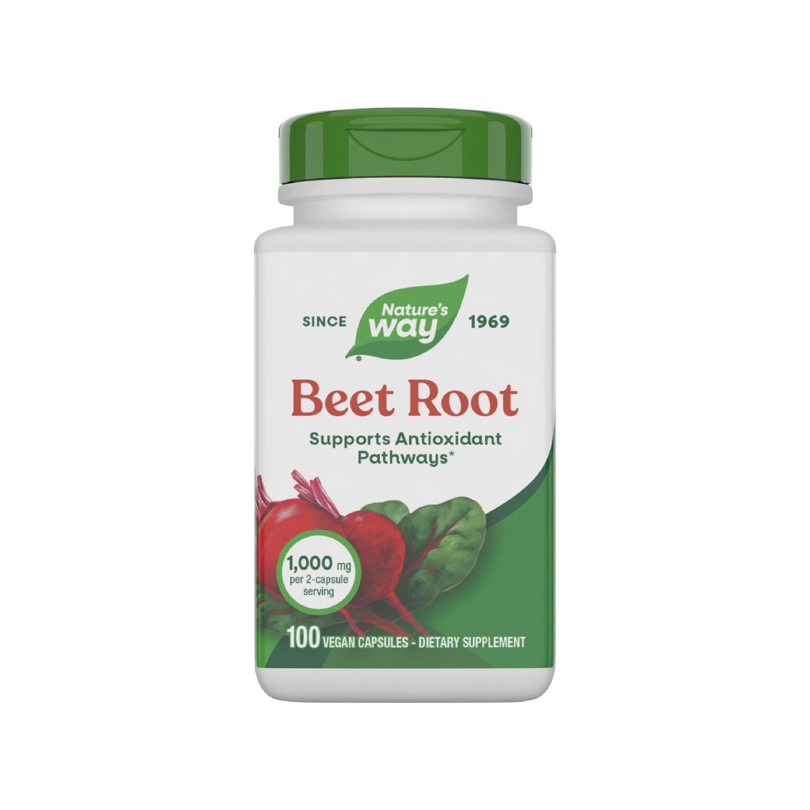 12/29 Nature’s Way Beet Root Capsules, Supports Antioxidant Pathways 100 Count (