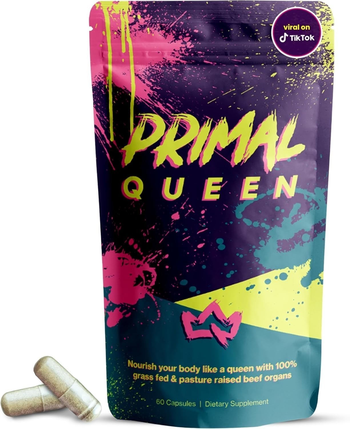 Share Primal Queen Beef Organ Supplement for Women 60ct – 1 MONTH SUPPLY!