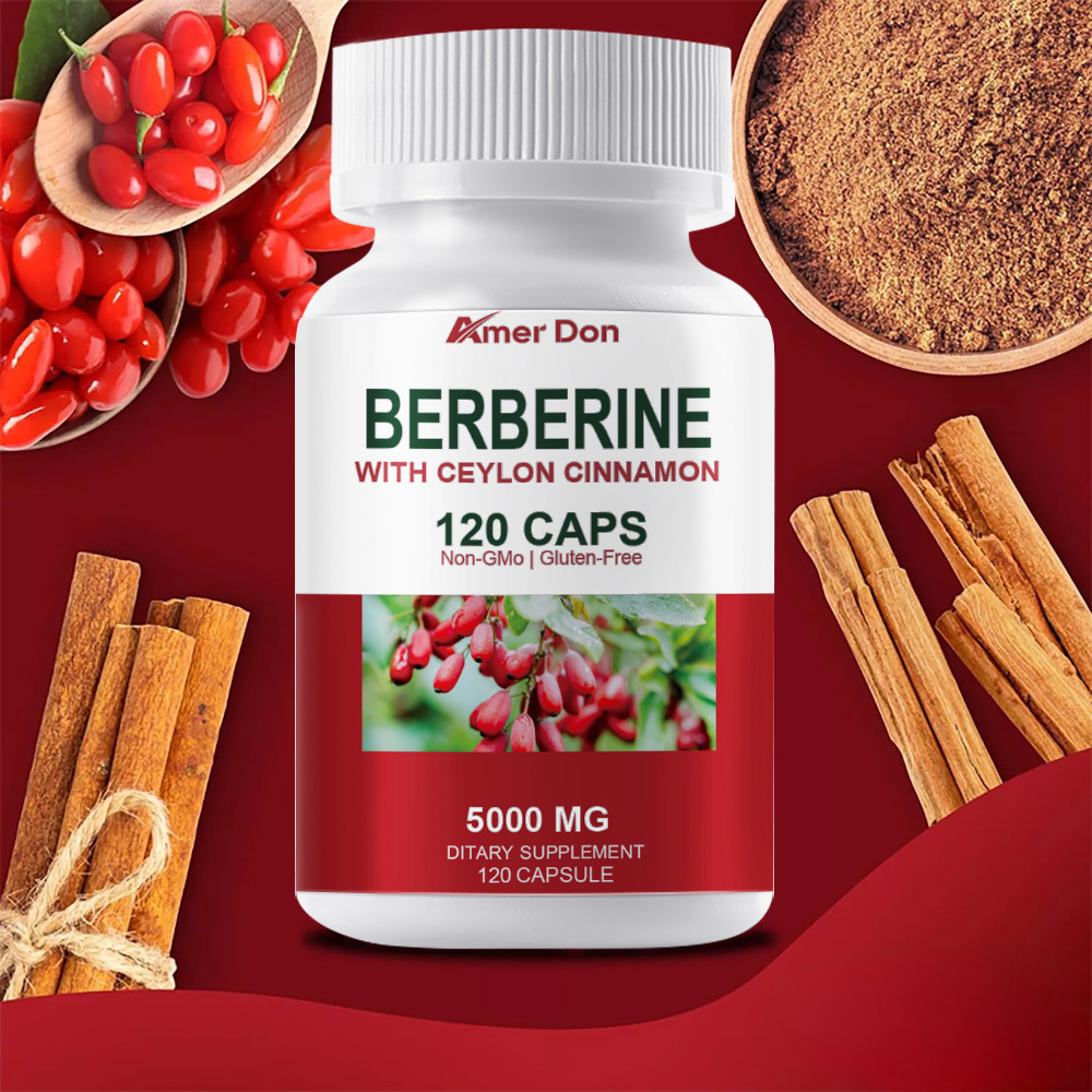 Berberine with Ceylon Cinnamon 5000mg 120 Caps Heart Health & Immune – US