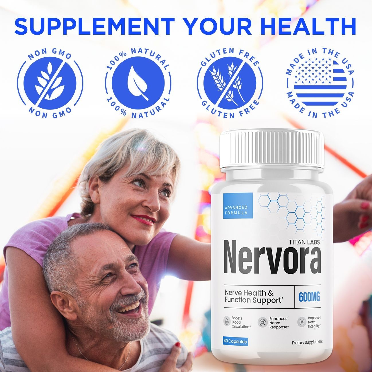 (3 Pack) Nervora Nootropic Natural Brain Support Supplement Nerv Ora 180 Capsule