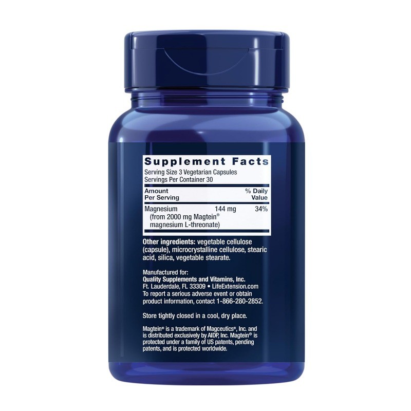 3PCS Life Extension Neuro Mag Plant Based Formula Mental for Performance Support