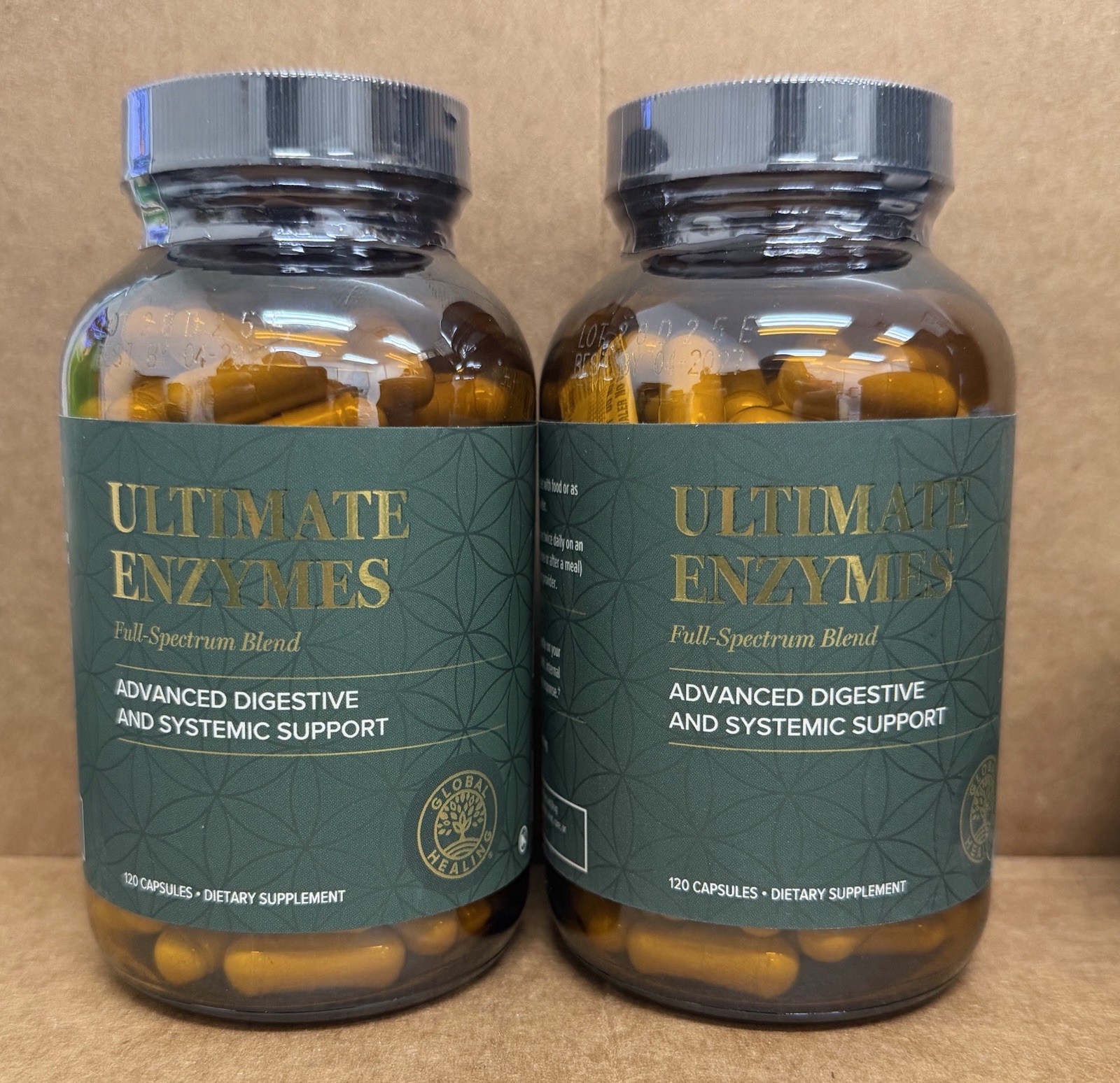 2X Global Healing Ultimate Enzymes – Essential Systemic & Digestive 120 Capsules