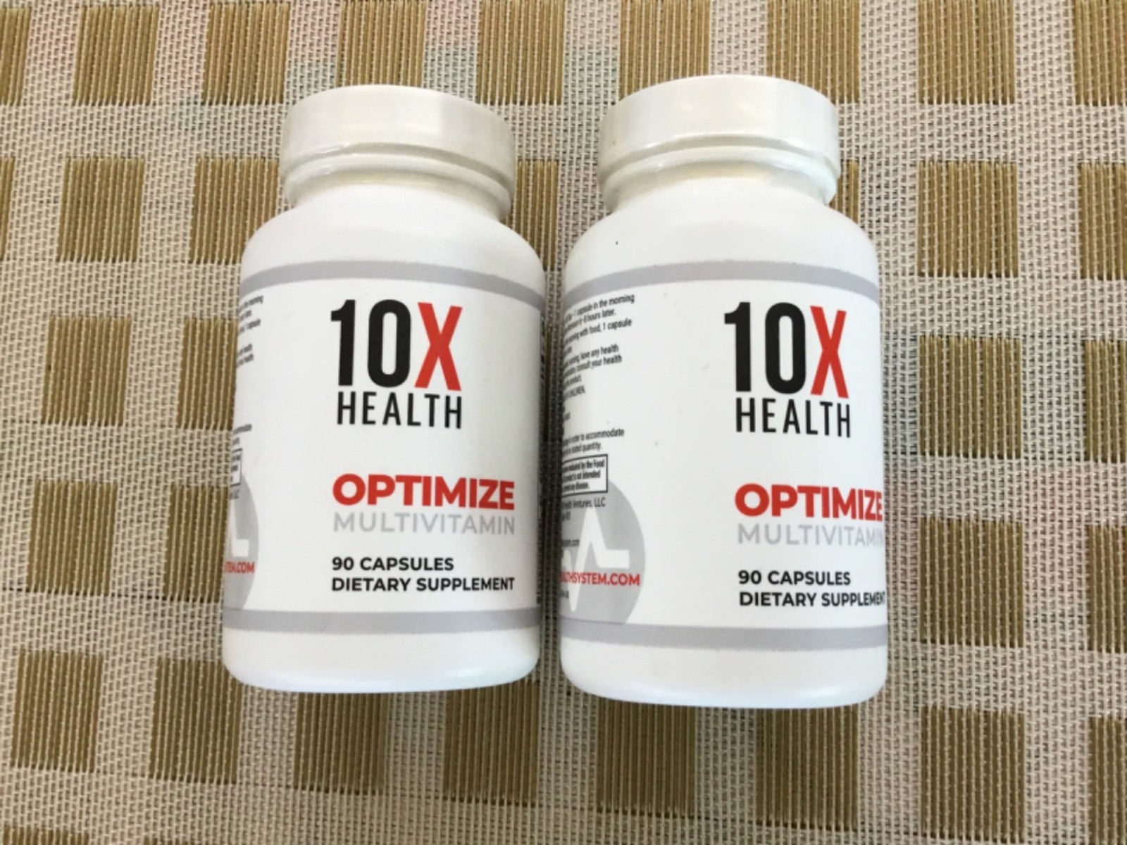 2x 10X Health Optimize Methylated Multivitamin for Men & Women