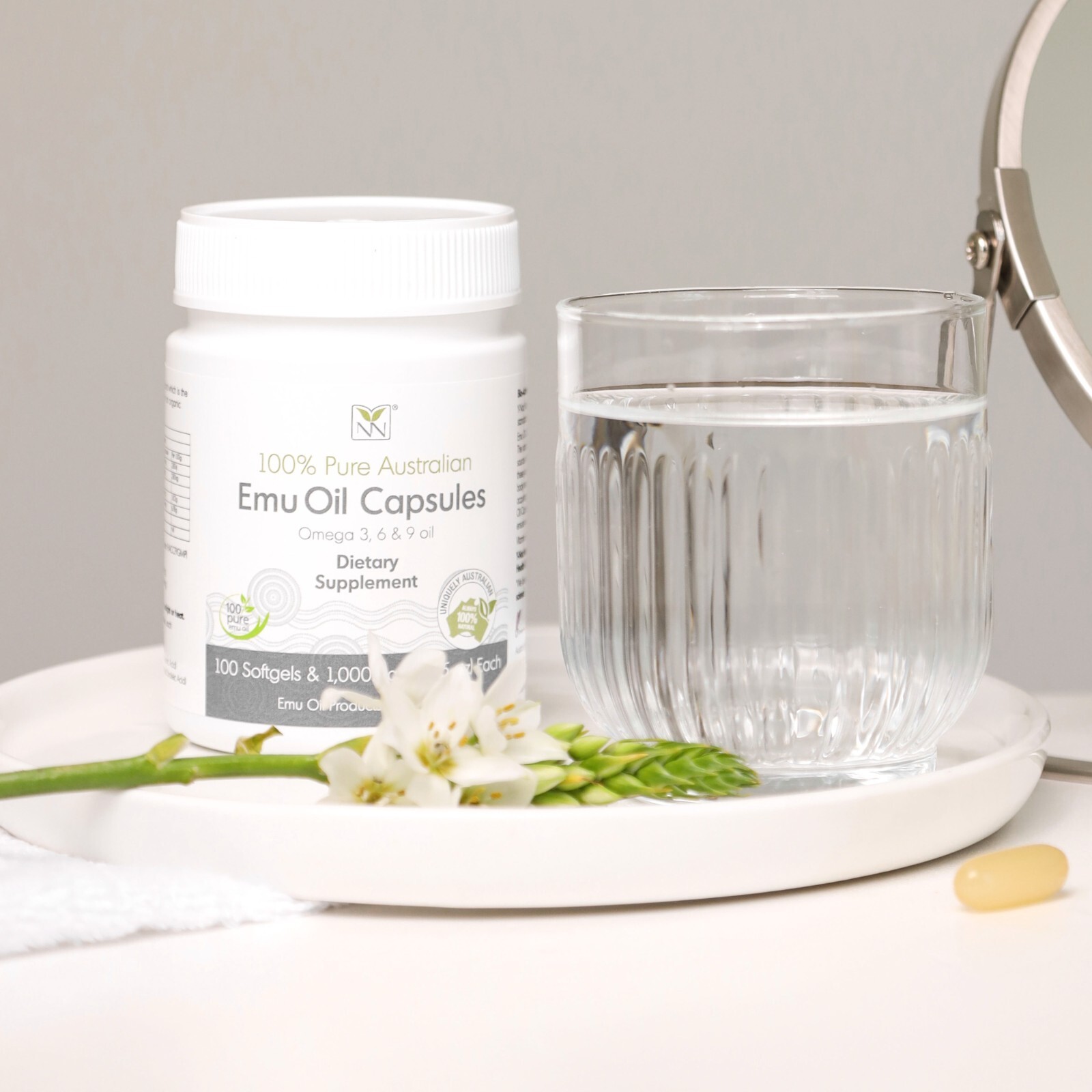 Emu Oil Capsules – Heart, Hair, Metabolism & Joint Support Supplement – Pharmace