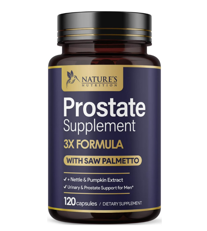 Prostate Health 1000mg 3X Formula w/ Saw Palmetto Capsules for Men