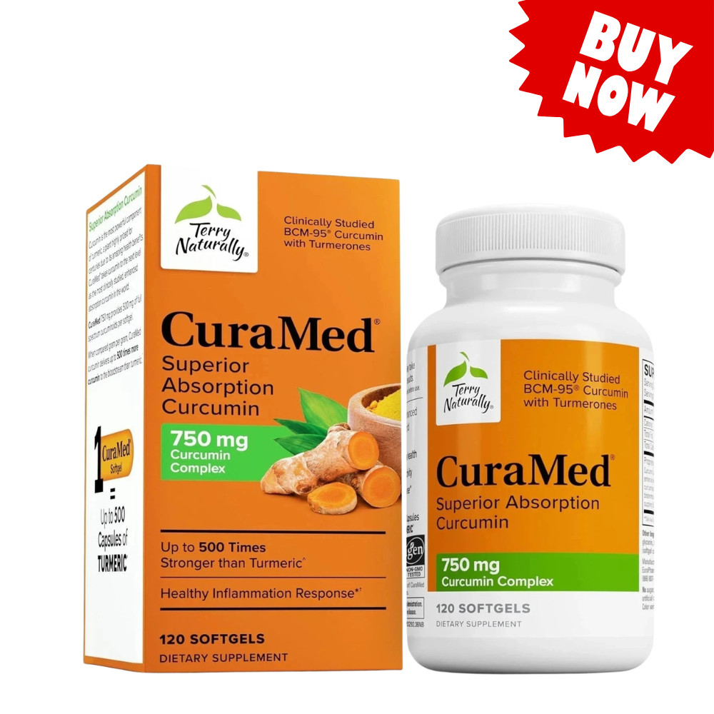 1PCs Terry Naturally CuraMed Curcumin Softgels 120 Count New