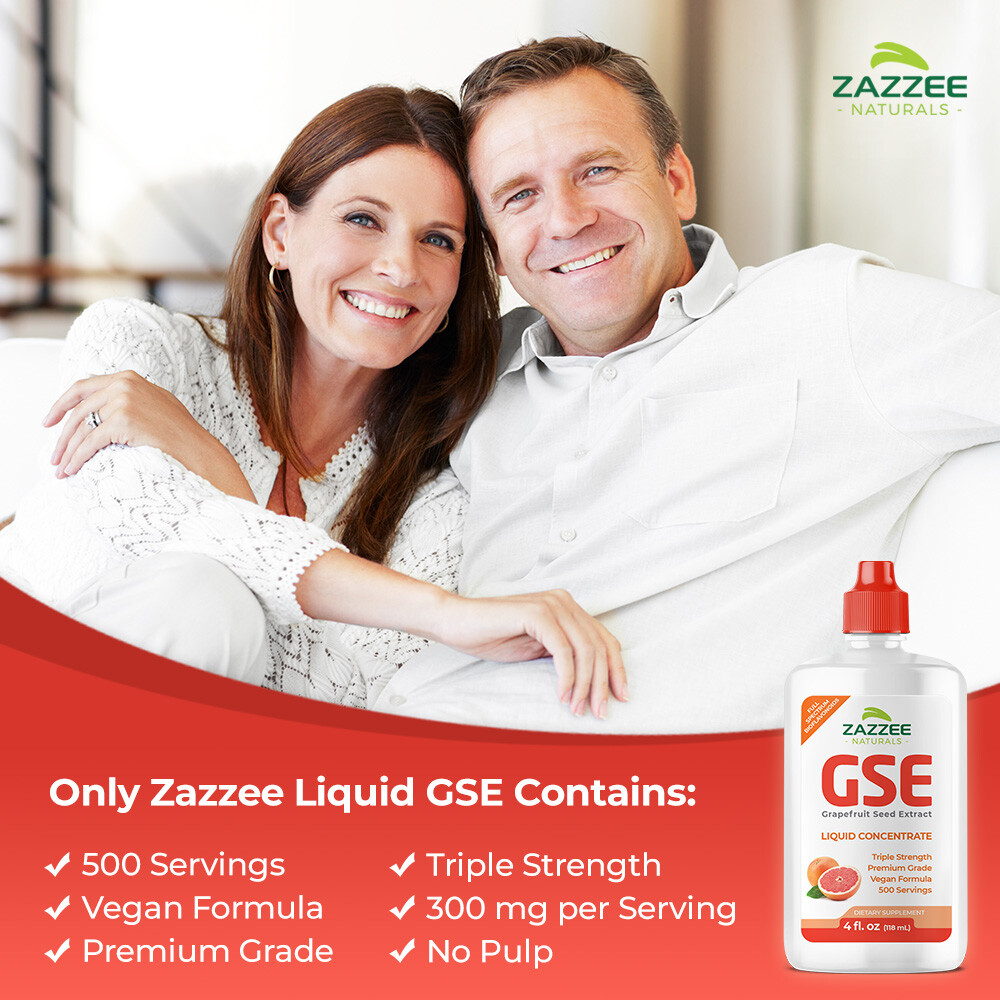 Zazzee GSE Grapefruit Seed Extract 4 Ounces, 100 mg Strength, 480 Servings