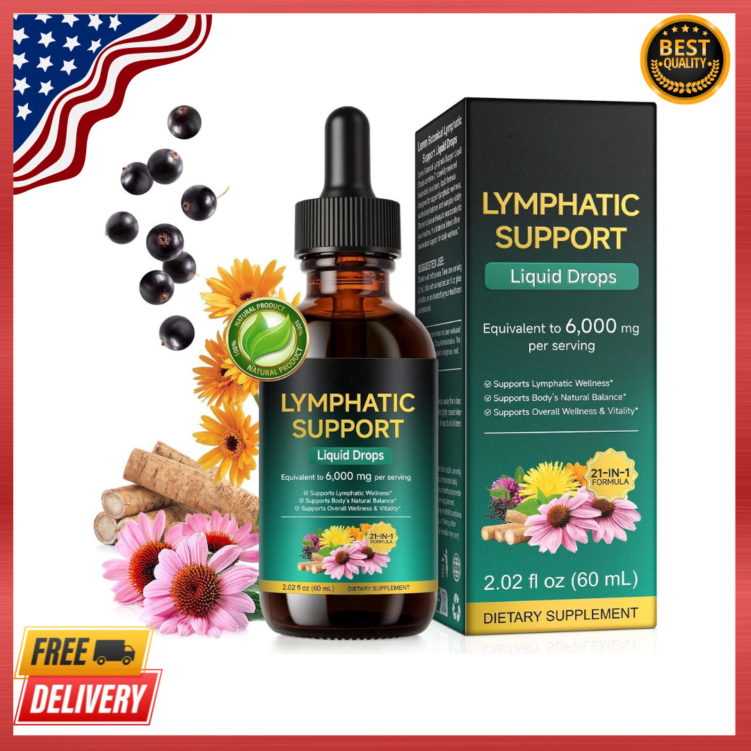 Lymphatic Drainage Drops Liposomal Immune Cleanse Support / Drenaje Linfatico