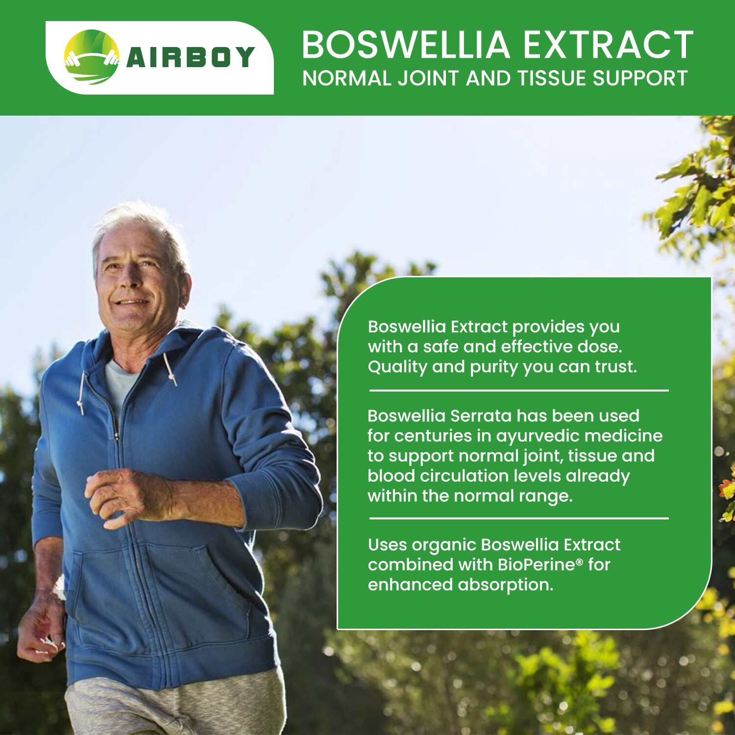 120pcs Boswellia Extract 710mg Capsules – BioPerine – Joint Health, Relieve Pain