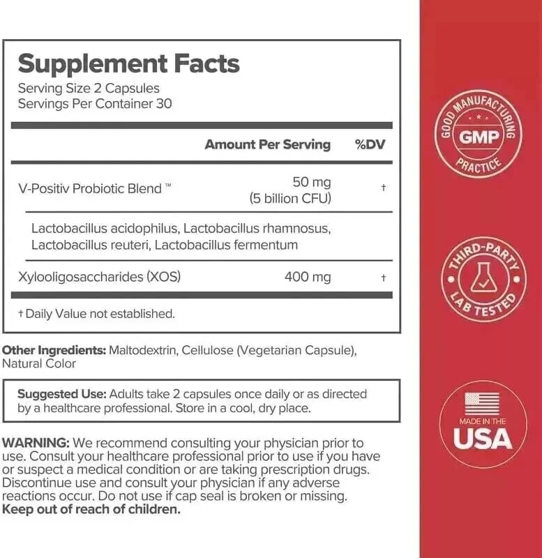 URO Vaginal Probiotics for Women pH Balance with Prebiotics & Lactobacillus Prob
