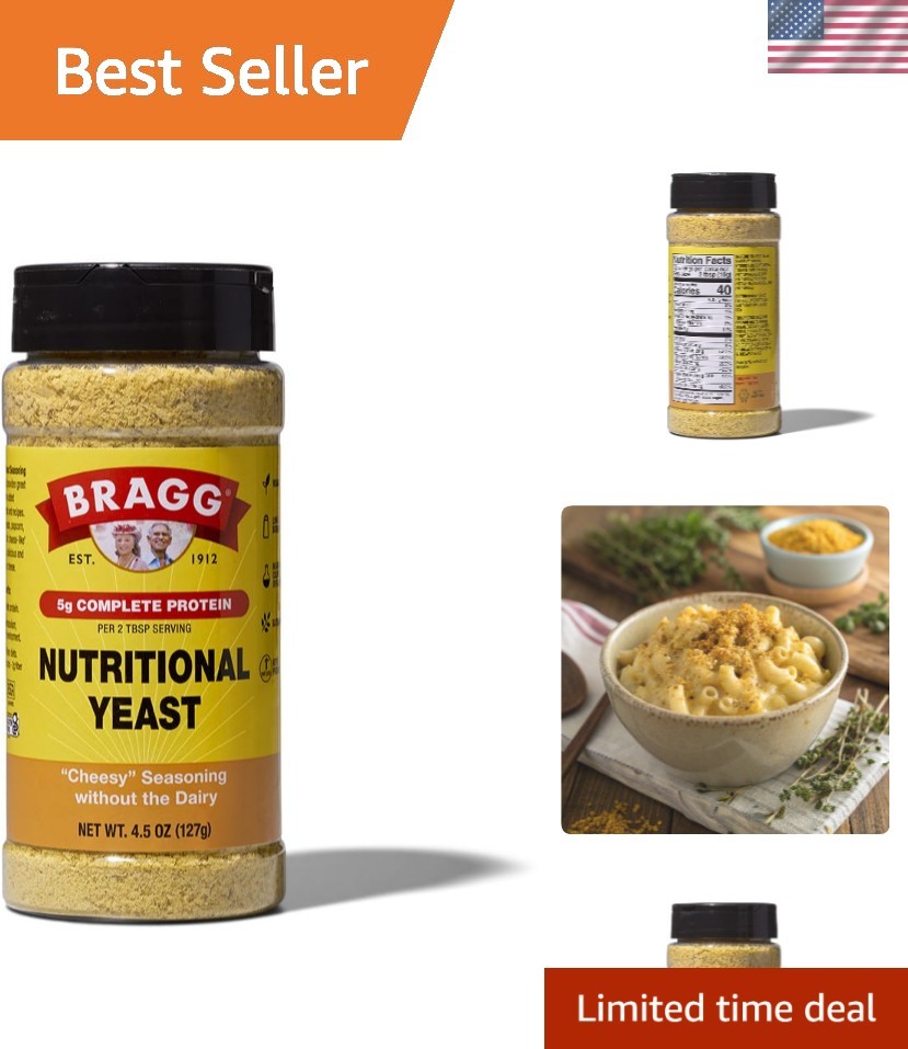 4.5oz Nutritional Yeast Seasoning with Shaker – Gluten-Free Delight