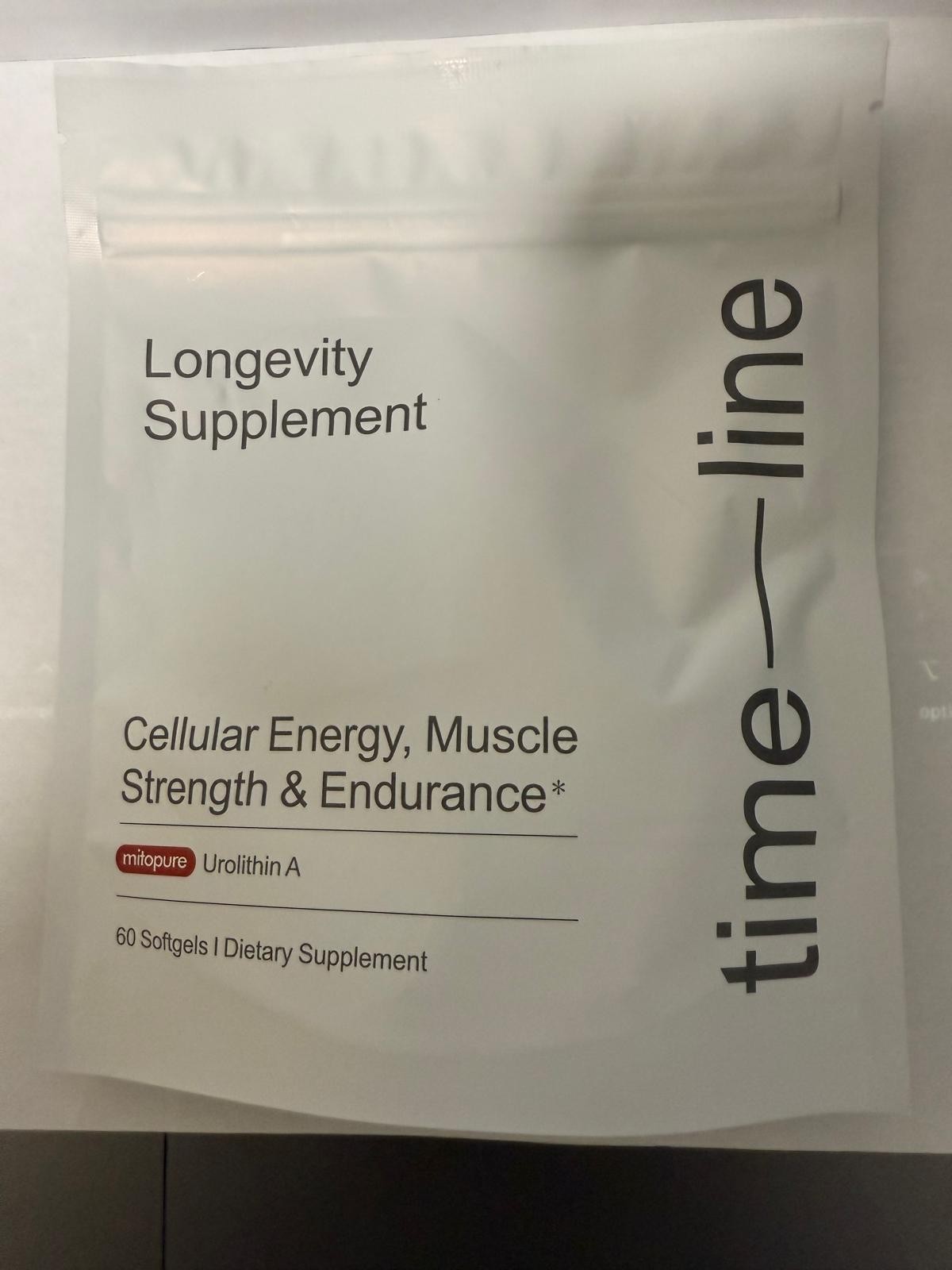 Time-Line Mitopure Urolithin A 500mg – 60 Softgels – Longevity Supplement –07/27
