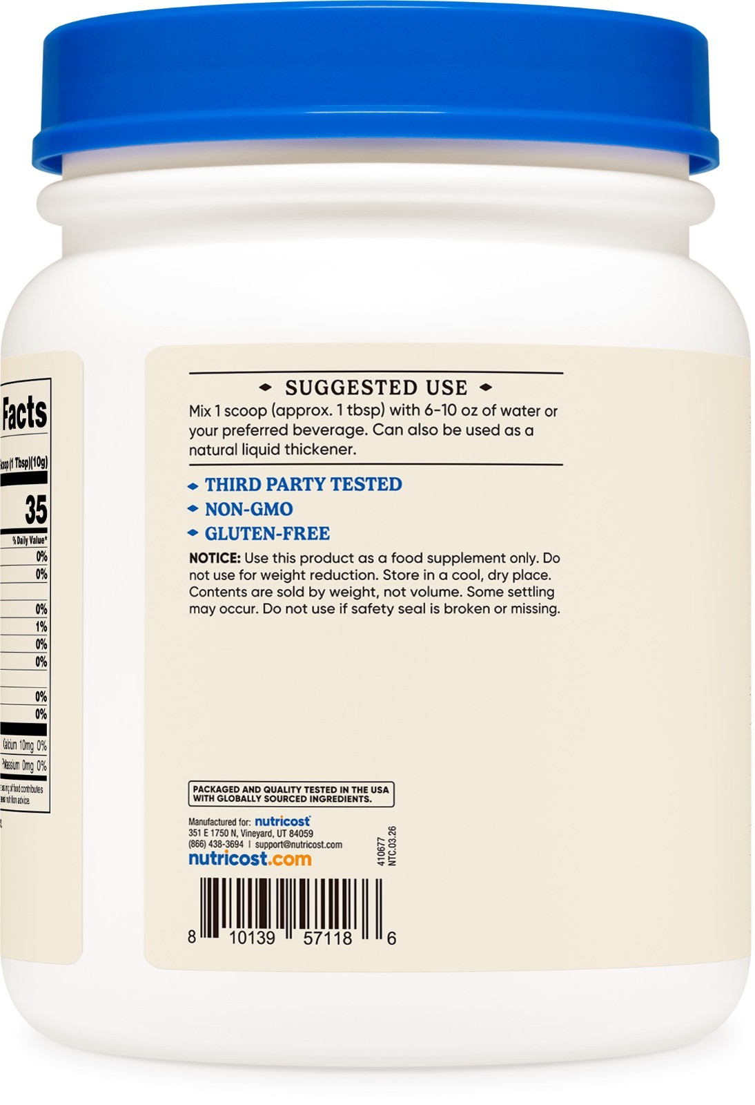 Nutricost Beef Gelatin Powder (2 LB) (Unflavored)(90 Servings) – Non-GMO