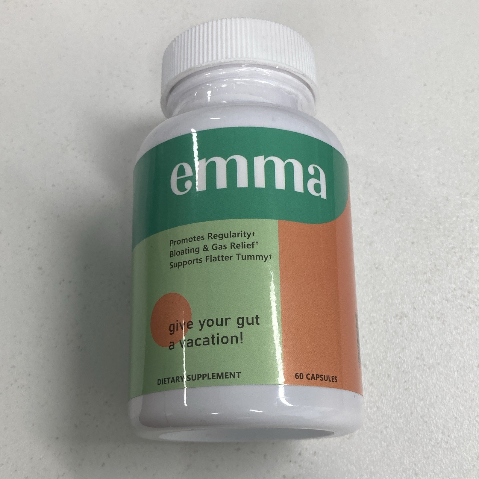 Emma Gut Health Supplement | Bloating Relief | Gut Regularity | 60 Capsules