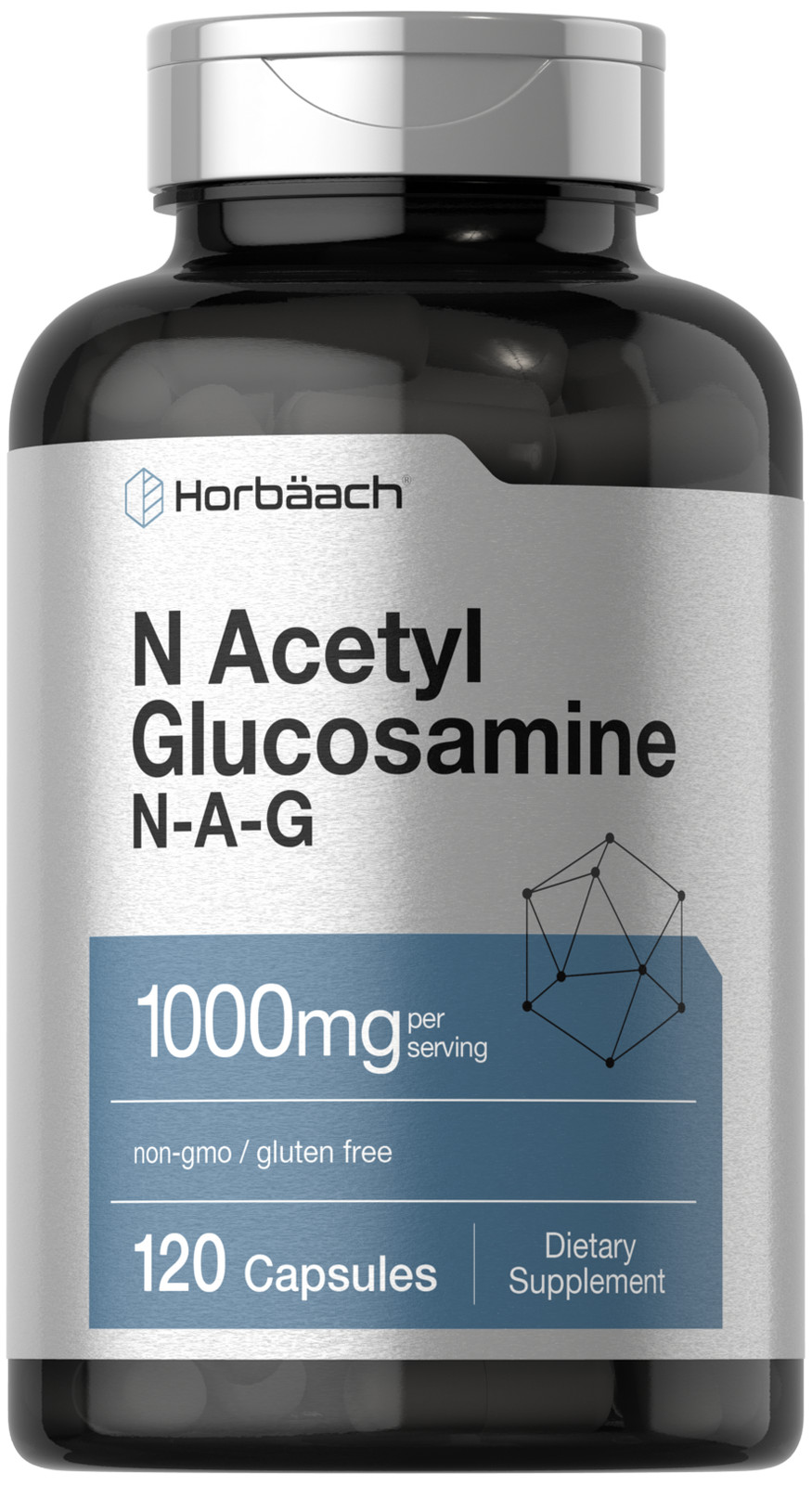 N-Acetyl Glucosamine 1000mg | 120 Capsules | N-A-G Supplement | by Horbaach