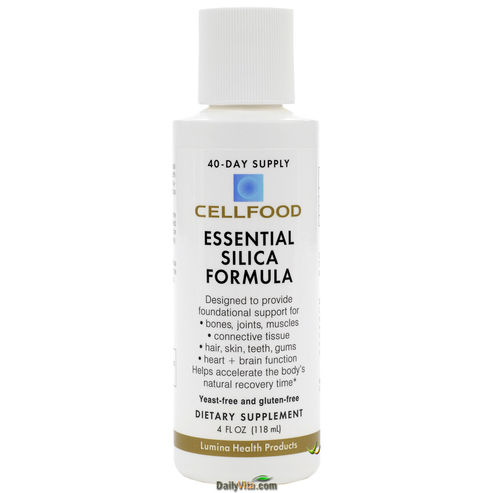4 Bottles Cellfood Essential Silica Formula 4 Oz by Lumina Health