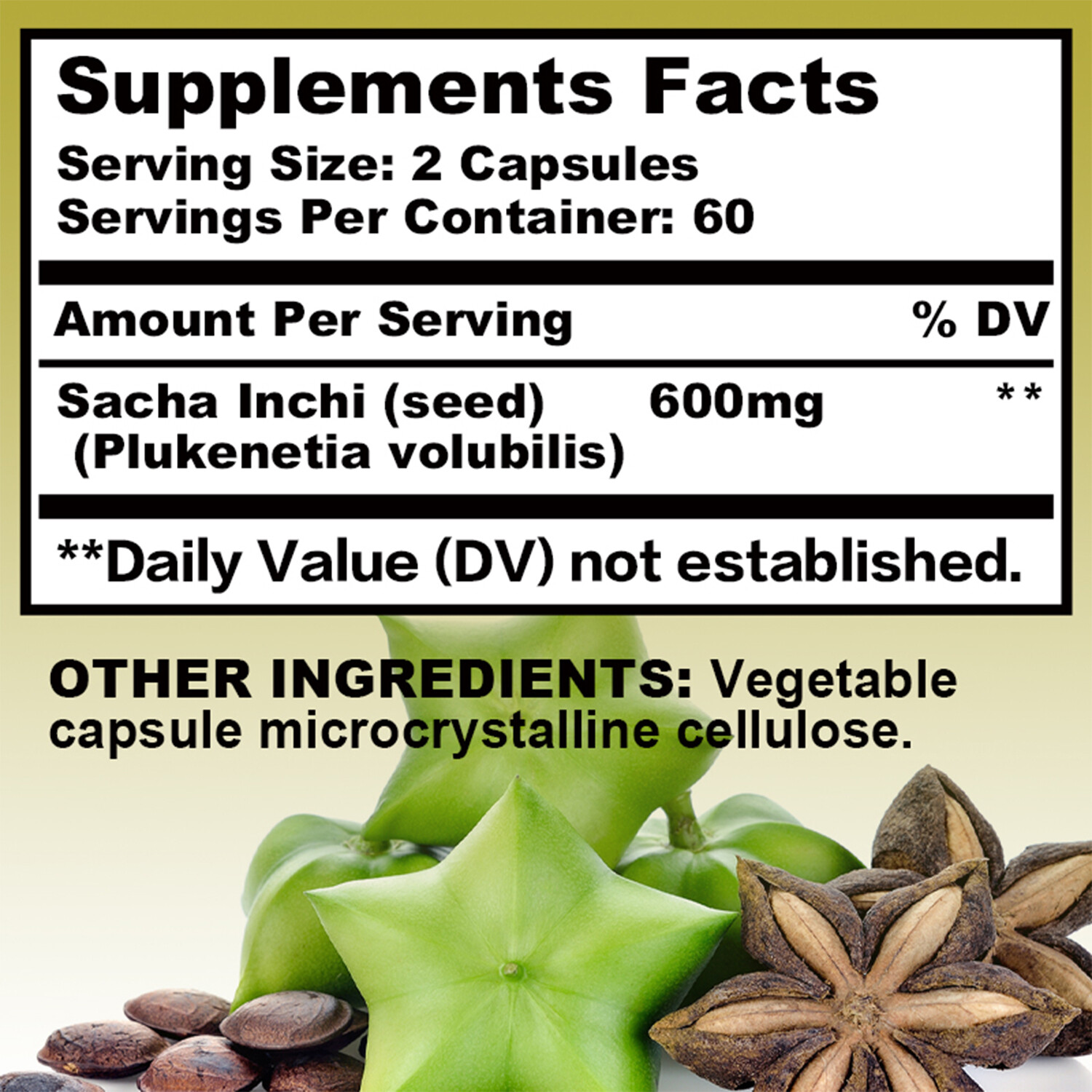 120pcs Sacha Inchi Oil 600mg – for Skin,Hair Health, Antioxidant, Immune Support