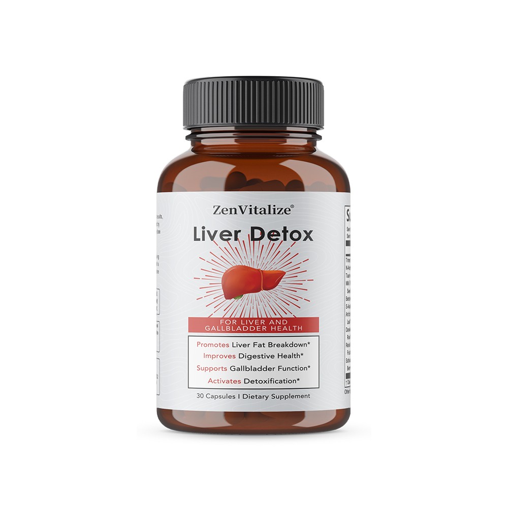 Liver Detox formulated with Milk Thistl 100mg Improves Digestive Health 30/60/12