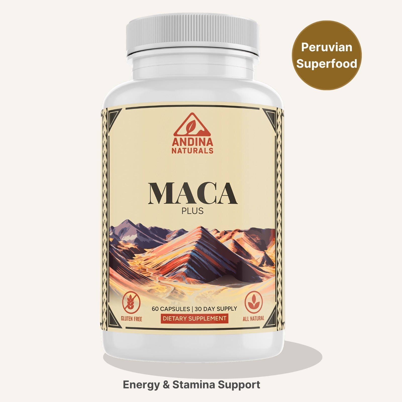 Maca Root Capsules 1500mg Energy Stamina Hormone Balance Peruvian Superfood