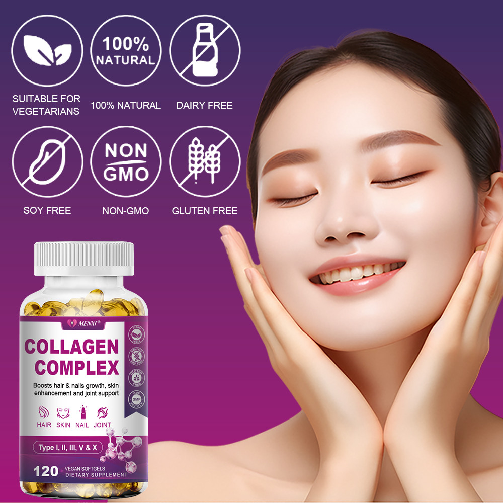 120PCS Collagen + Hyaluronic Acid Capsules – Hydration Lock & Anti-Aging Defense