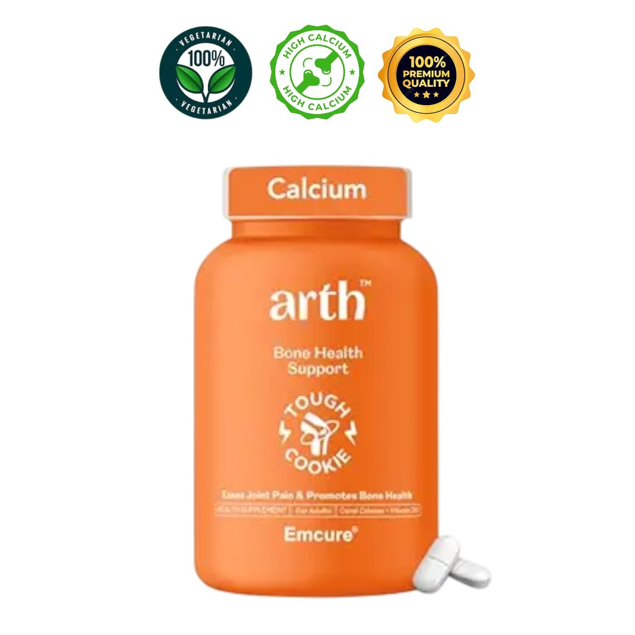ARTH Coral Calcium 1000mg + D3 60 Tabs Bone Joint Support