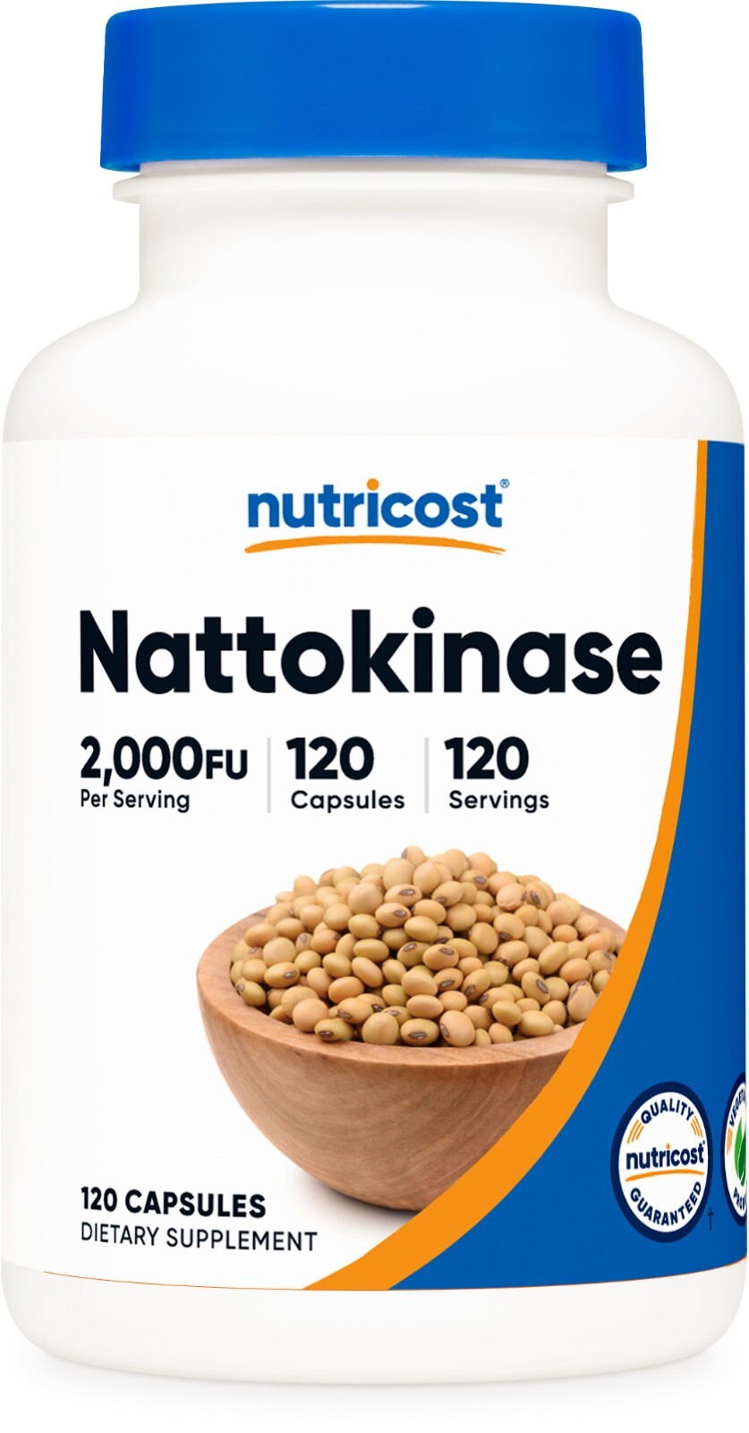 Nutricost Nattokinase 2,000FU, 120 Capsules – Gluten Free, Non-GMO, Vegetarian