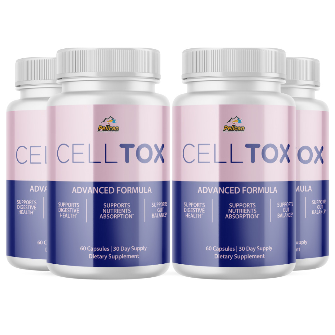 CELL TOX-Digestive Support- 4 Bottles- 240 Capsules