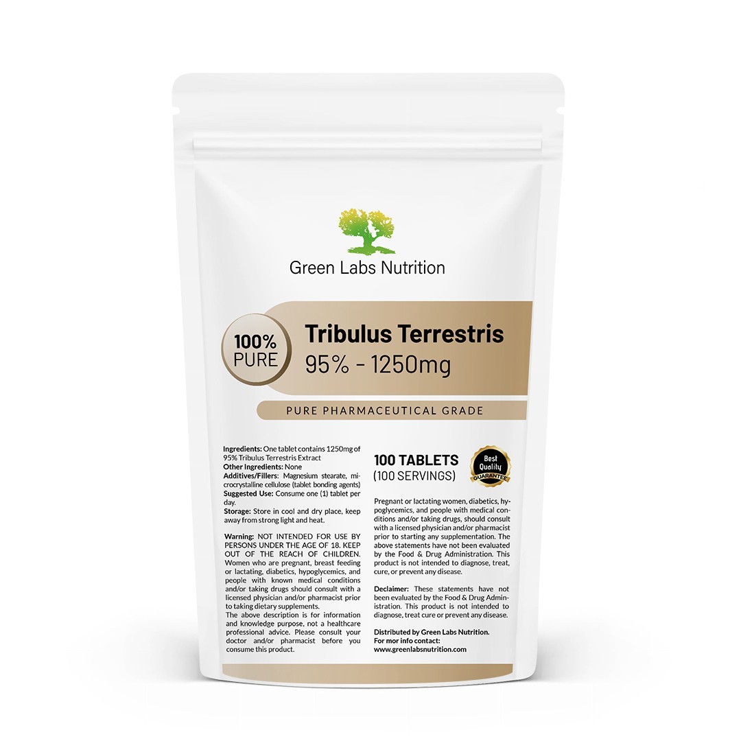 Tribulus Terrestris 1250mg 95% Saponins | Tablets | Pure Herbal Extract