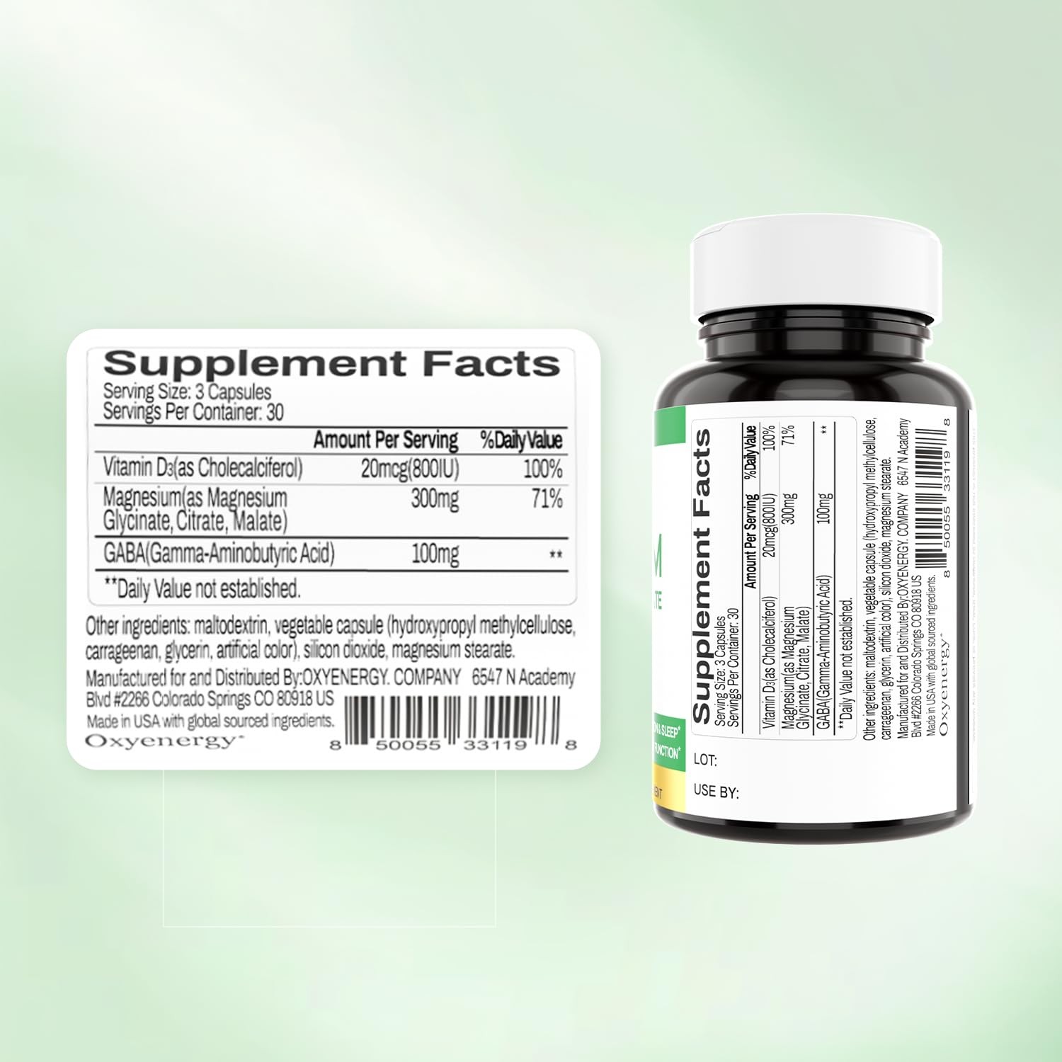 Oxyenergy Triple Magnesium Complex Supplement 3 In 1 Chelated Magnesium
