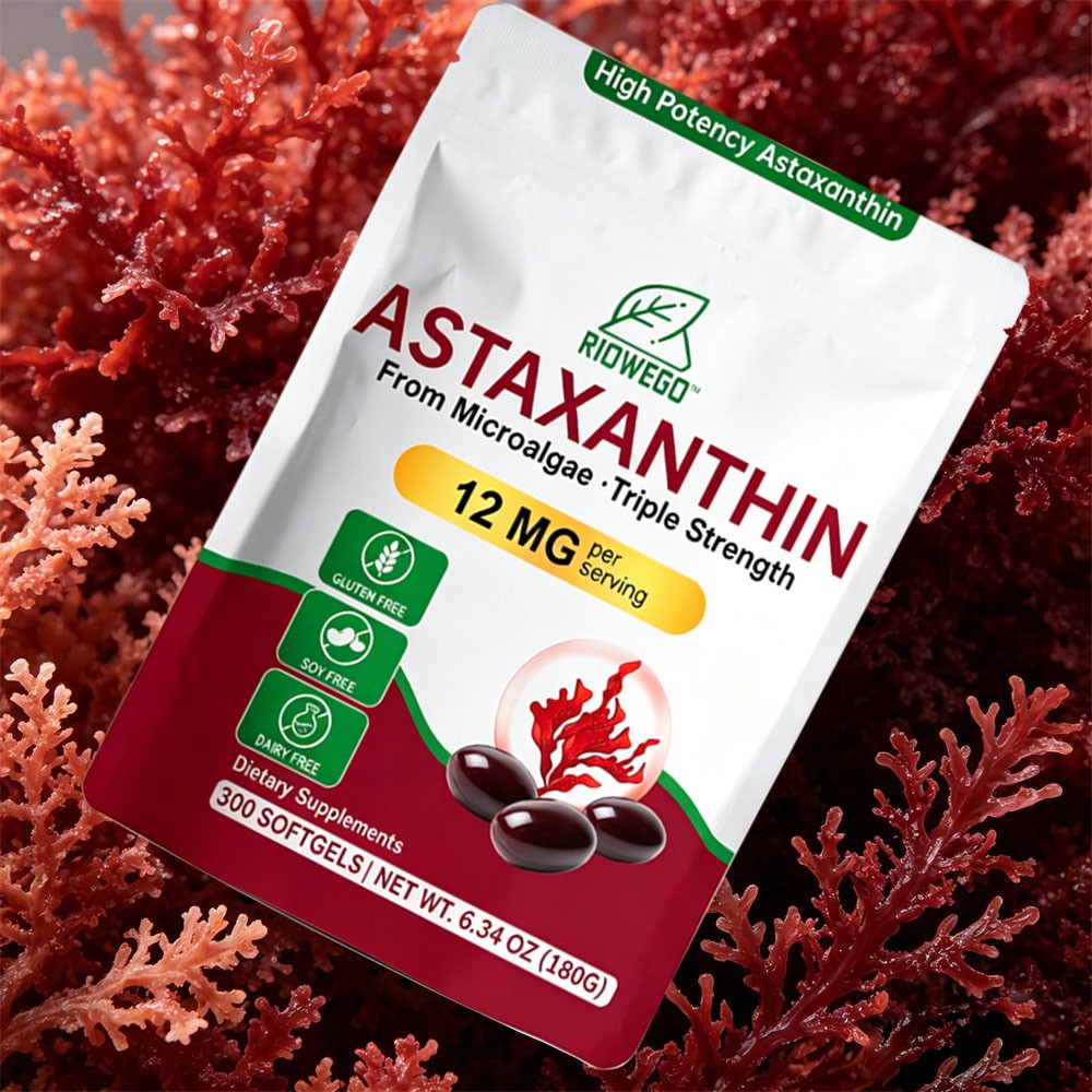 Astaxanthin 12mg Softgels | Premium Astaxanthin Antioxidant Supplements