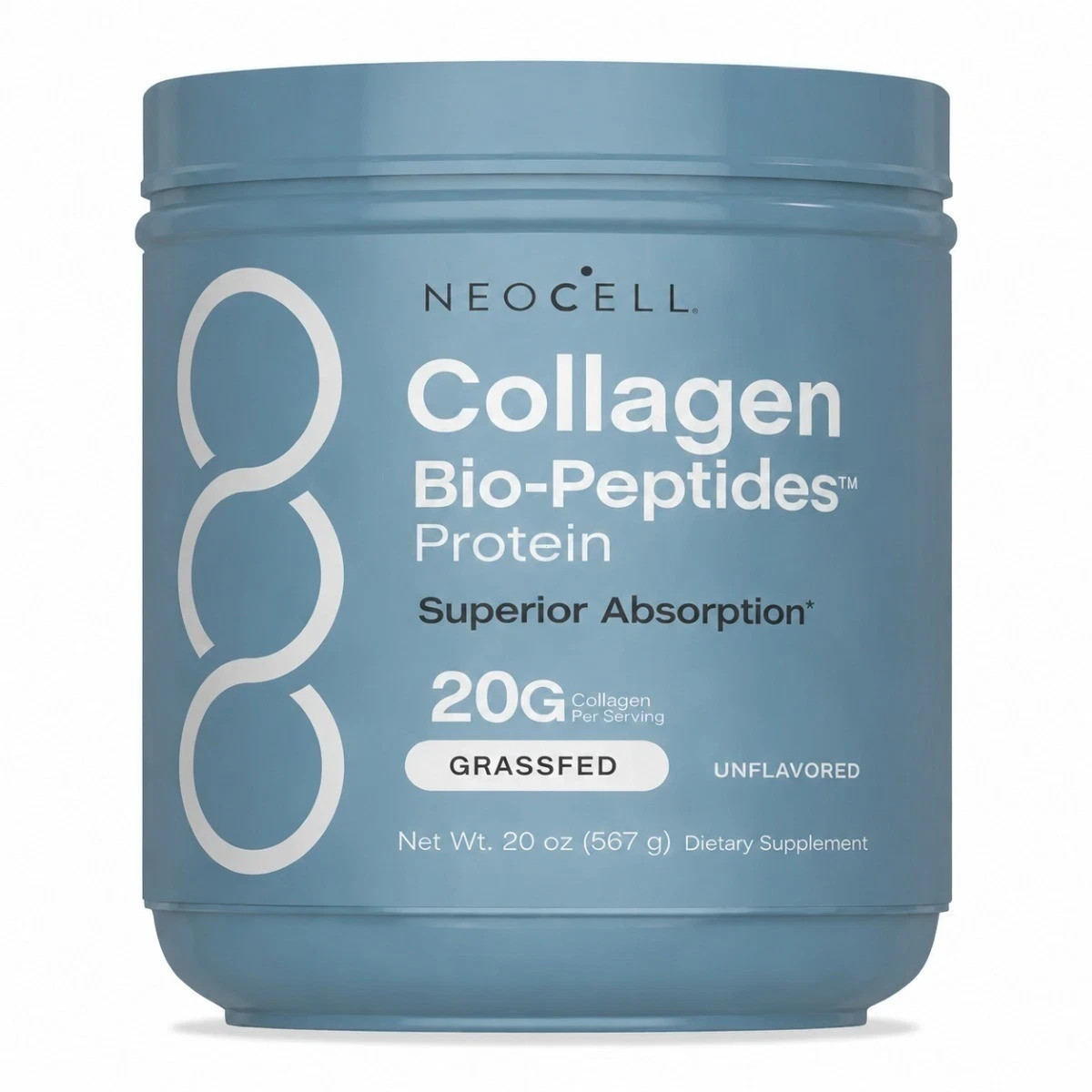 Collagen Bio-Peptides Protein | 20 Oz | Unflavored | Grassfed | by NeoCell