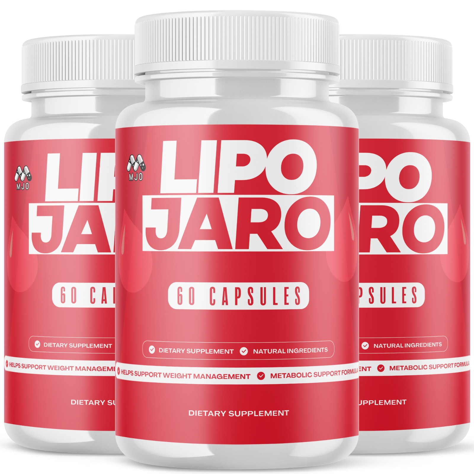 (3 Pack) Lipojaro Advanced Energy & Fitness Formula Vitamin Lipo Jaro 180 Caps