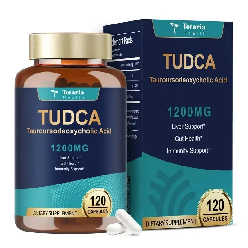 TUDCA Bile Salts 1200mg (Tauroursodeoxycholic Acid), organic Formula 120Caps