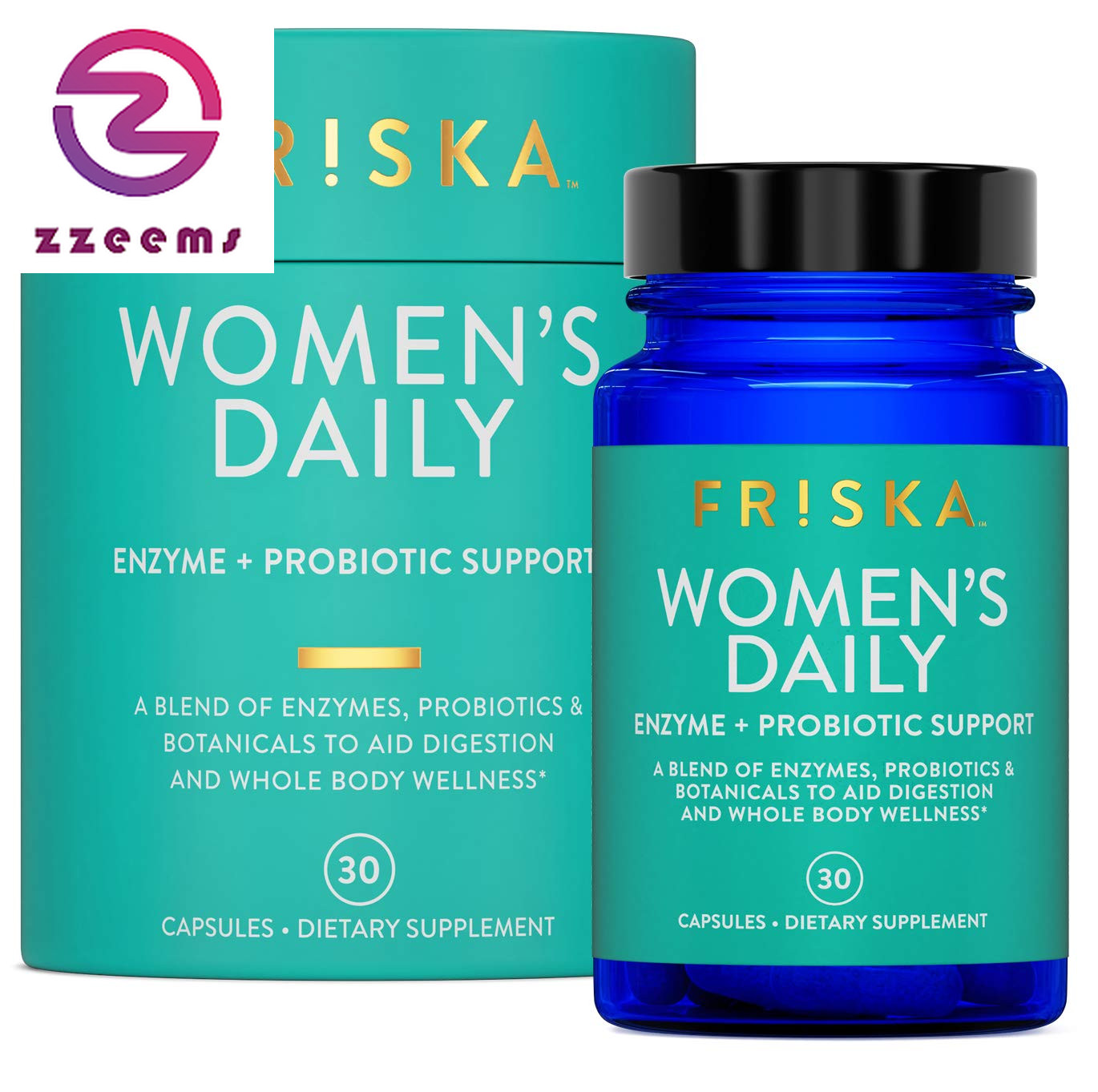 Women’S Daily Digestive Enzyme and Probiotics Supplement, Advanced Natural Suppo