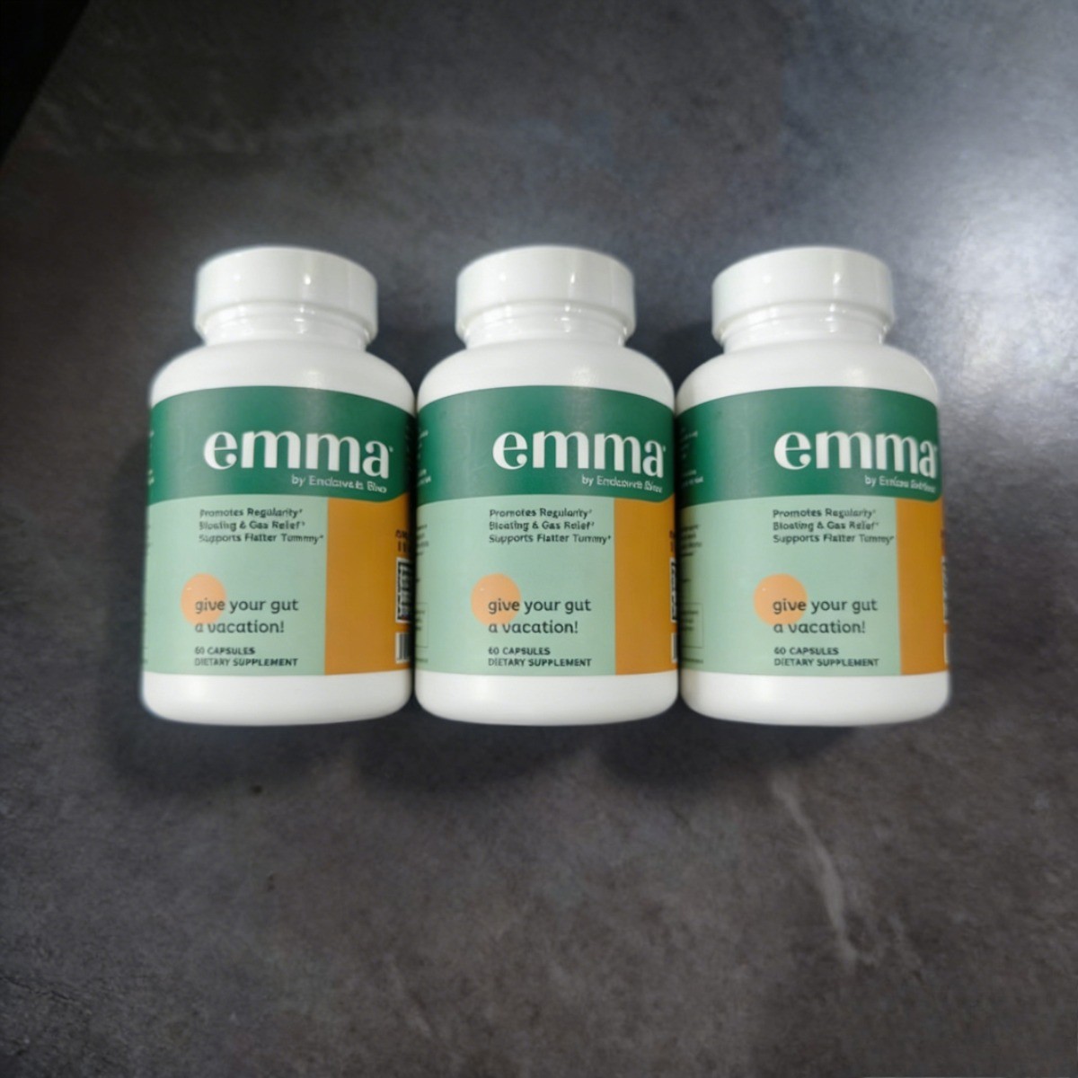 3-bottle Emma Gut Health: Complete Digestive Support & Colon Cleanse