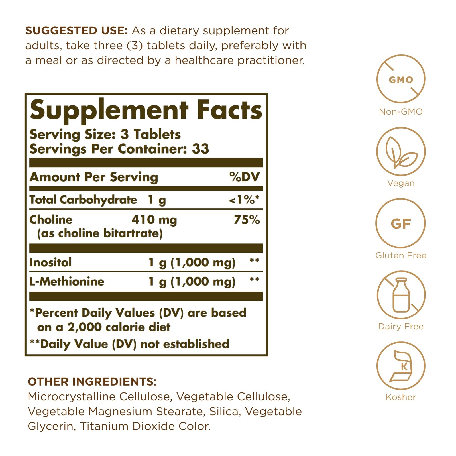 Lipotropic Factors Solgar 100 Tabs 100 Count (Pack of 1)