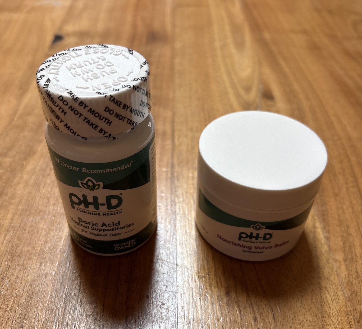 pH-D Boric Acid 24 Ct-600mg – Nourishing Vulva Balm, Unscented, 2 oz (56.7 g)